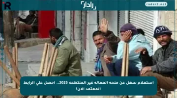 استعلام سهل عن منحة العمالة غير المنتظمة 2025.. احصل على الرابط المعتمد الآن!